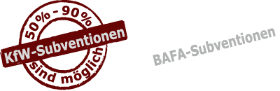 Bild Stempel: Förderung der Kfw und der BAFA